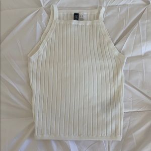 Ribbed Halter Tank Top